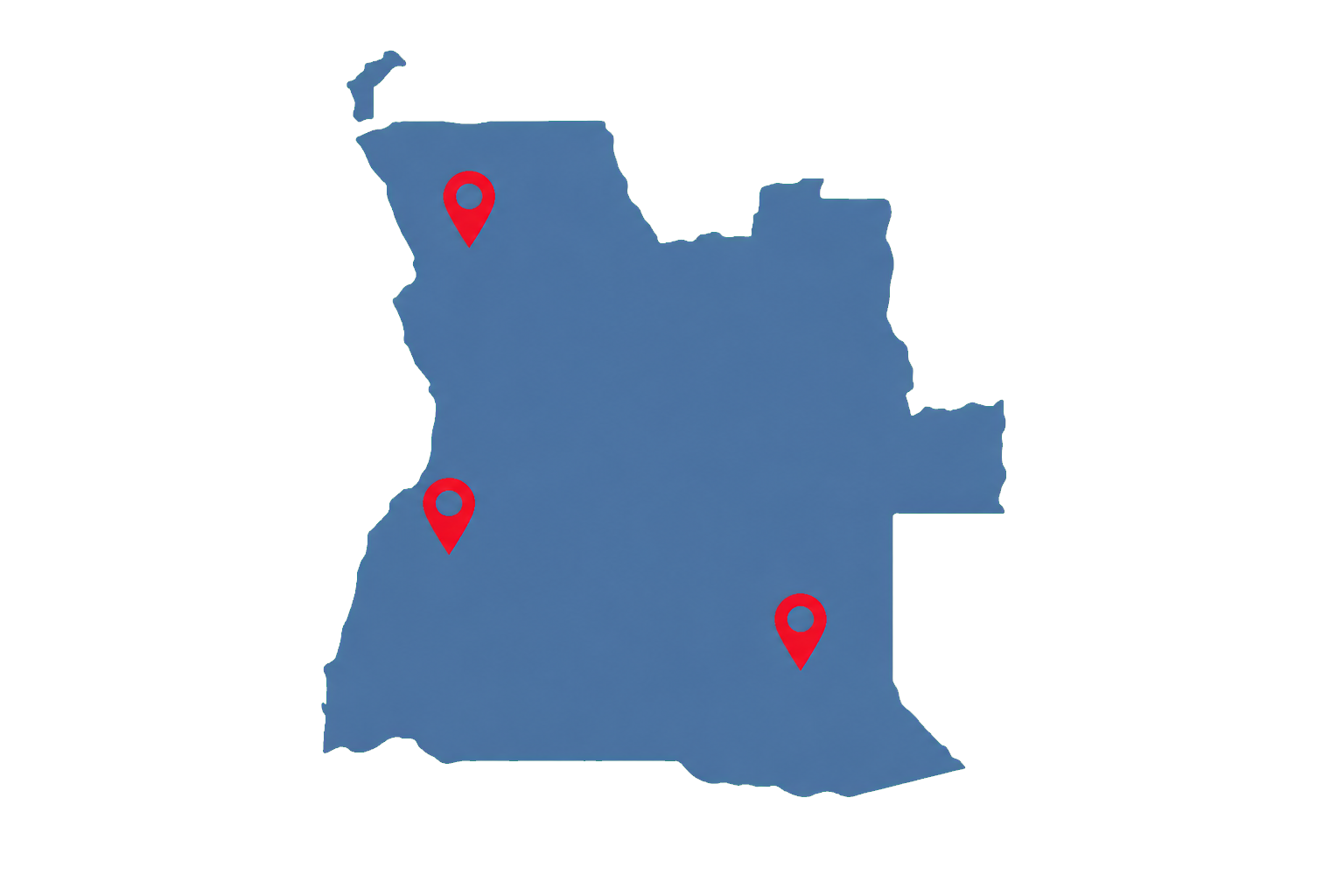 Mapa de Angola